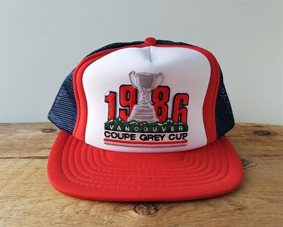 Vintage GREY CUP 1986 Vancouver Snapback Hat Orig… - image 3