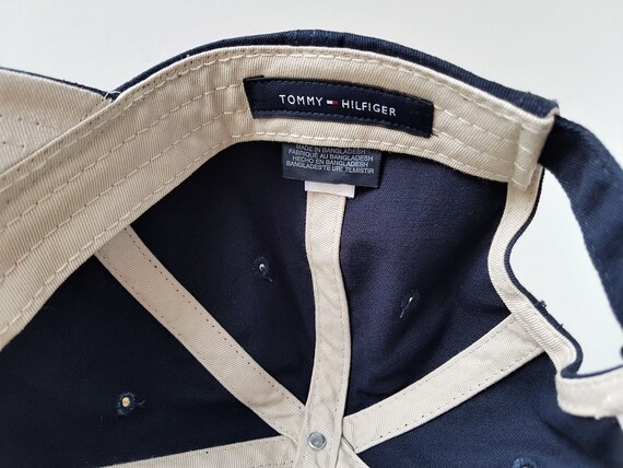 TOMMY HILFIGER Vintage 90s Strapback Dad Hat Navy Embroidered - Etsy