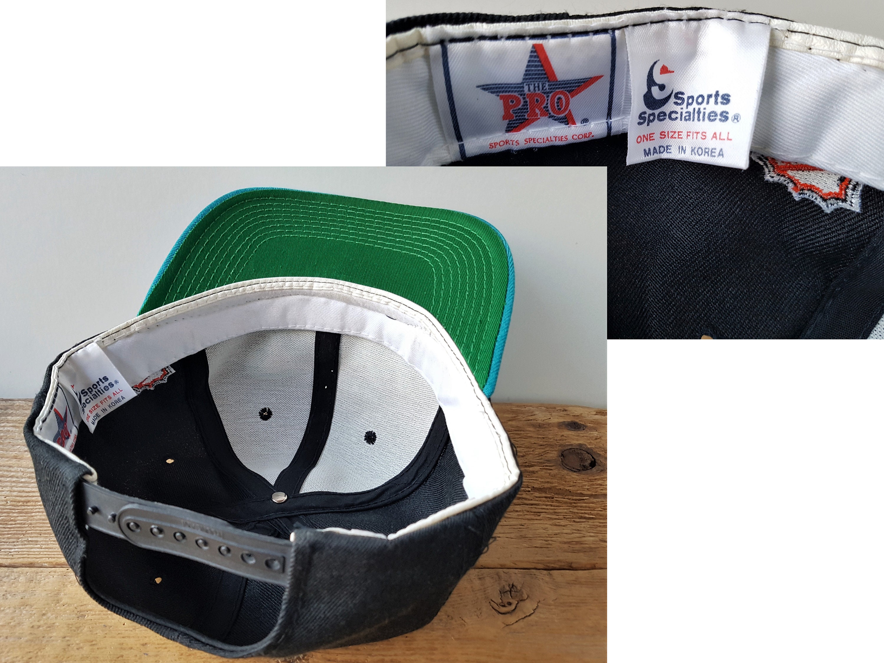 Vintage 80s 90s San Jose Sharks NHL Hockey Starter Snapback Hat Cap Grunge  Surf
