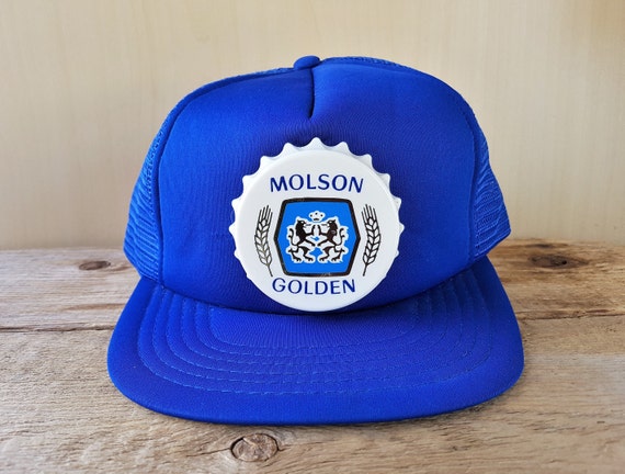MOLSON GOLDEN Beer Vintage 80s Original Blue Mesh Trucker | Etsy