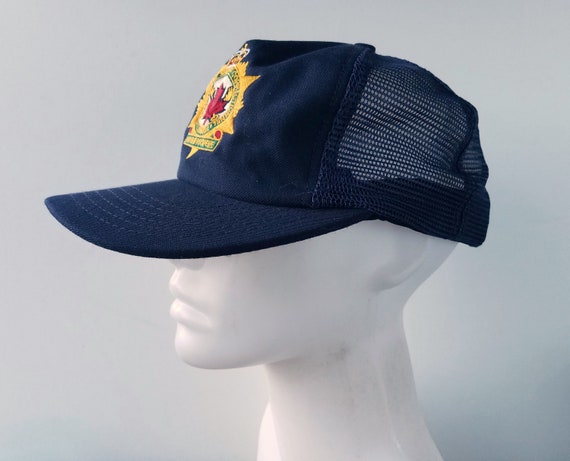 Vintage CORRECTIONAL SERVICE of CANADA Uniform Officer Cap - Navy Mesh Trucker Snapback Hat Canadian Corrections Penitentiary Guard Ballcap View 4