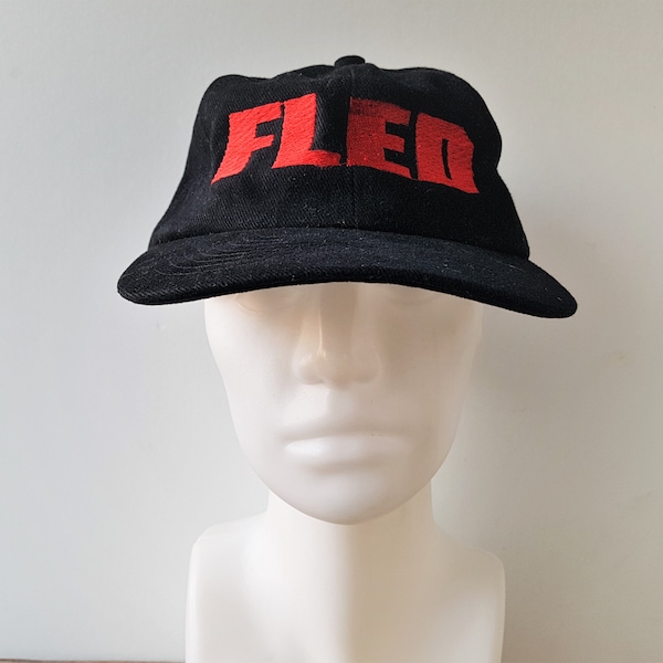 Vintage des années 90 FLED 1996 film Promo Snapback Hat « Gotta Fled » MGM Pictures Film Baseball Cap Unstructured Mohr's Laurence Fishburne Baldwin