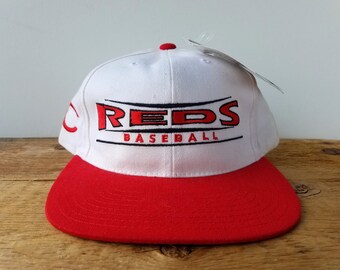 Vintage 90s CINCINNATI REDS Baseball Deadstock Annco Snapback Hat - MLB Genuine Merchandise Professional Model 2 Tone Ball Cap -New with tag