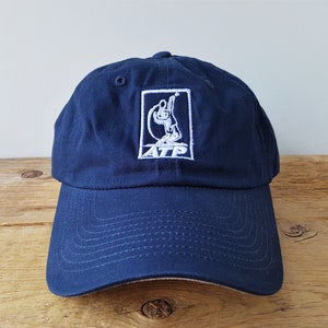 Vintage ATP TOUR Pro Tennis Navy Cotton Strapback Dad Hat Deadstock Unstructured Relaxed Sports Cap by Port Authority