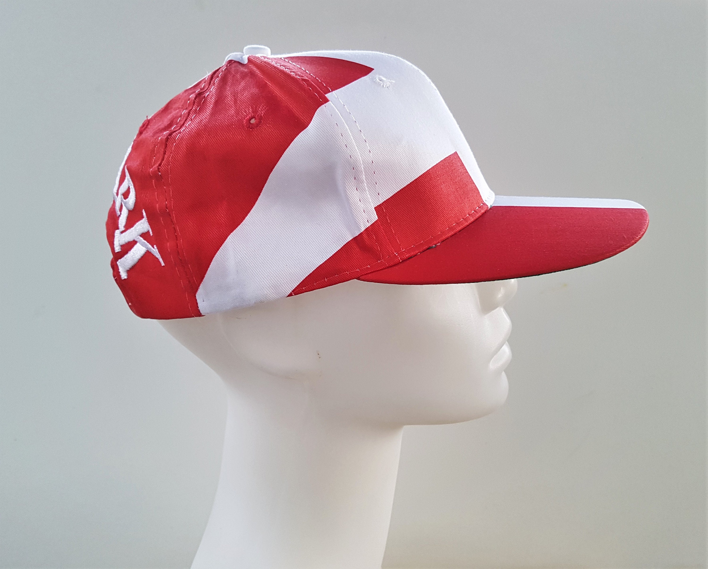 Vintage 90s DENMARK Flag Team DANMARK Snapback Hat - Rare Deadstock Big ...