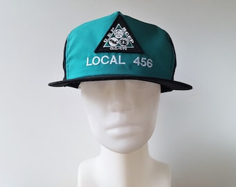Vintage LOCAL 456 Snapback Hat Communications, Energy and Paperworkers Union of Canada Unifor Baseball Cap Defunct CEP ScEP CLC/CtC Patch