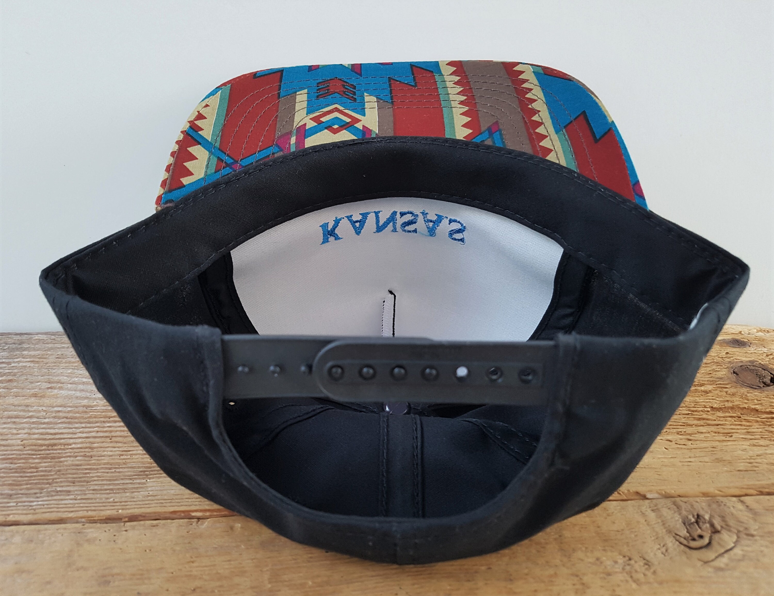Vintage KANSAS Midwestern Aztec Bill Snapback Hat Youngan Baseball Cap ...