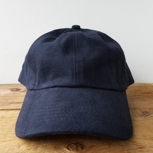 Vintage 90s Midnight Blue Soft Cotton Strapback Hat Blank