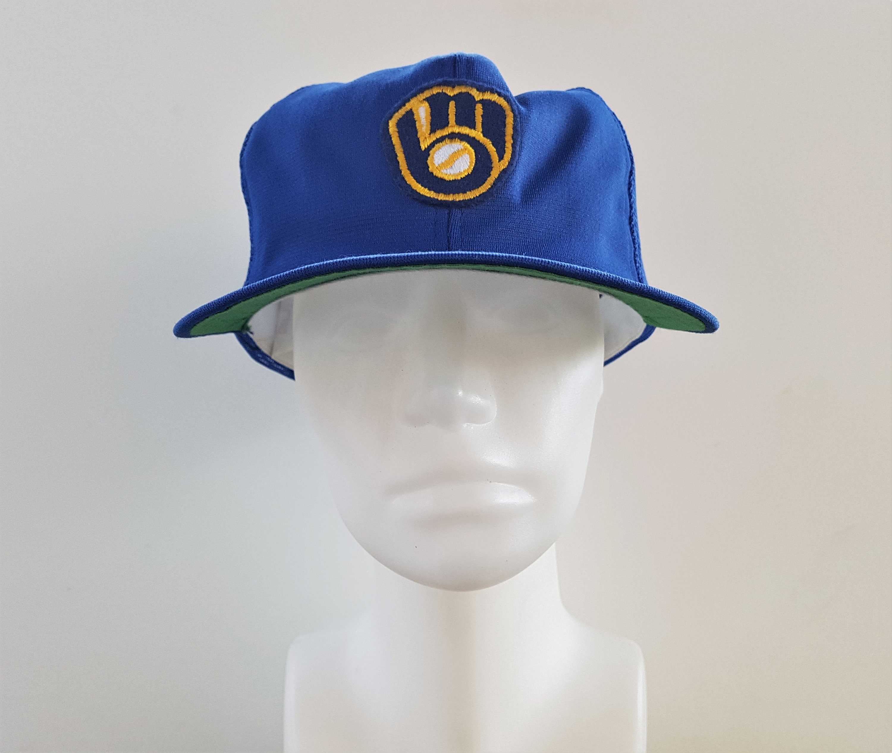 Vintage 80s Milwaukee BREWERS Original Blue Trucker Hat Mesh -  Finland