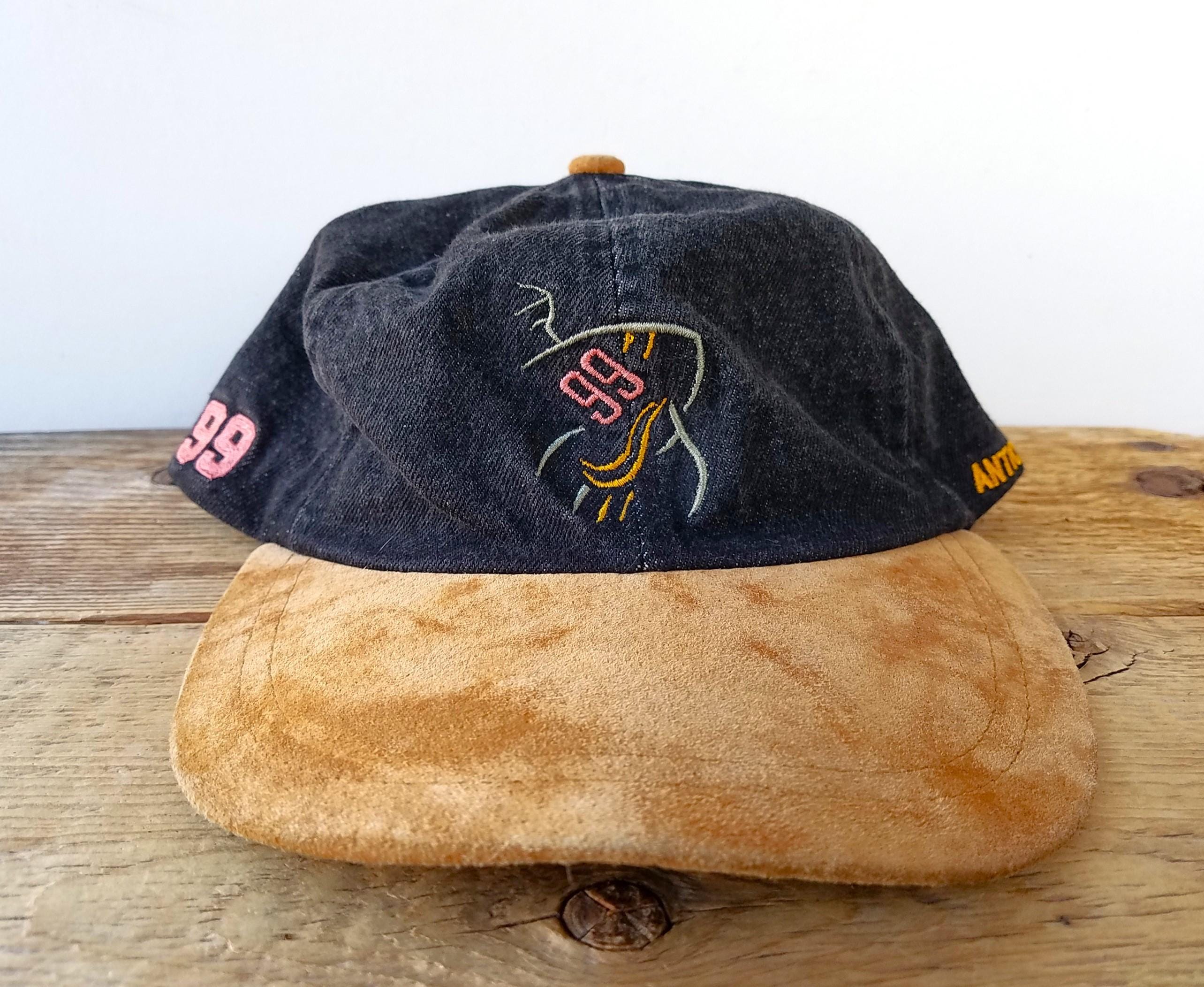 Vintage Houndstooth Baseball Cap w Suede Bill & Adjustable Leather Strap Unisex Houndstooth Baseball Cap Hats Black Fashion Trucker  main image 4