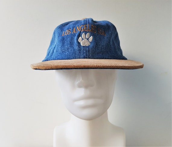 Vintage 90s LOS ANGELES ZOO Denim Suede Strapback Dad Hat - Etsy