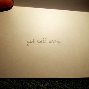 Funny Get Well Card, Atleast It's Not Herpes, Get Well Card, Homemade Greeting Card image 2