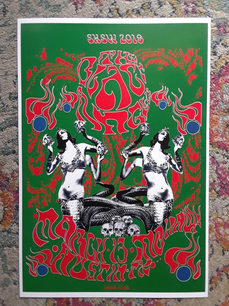 Gig Poster Setpsychedelic posters set 2 limited Edition Etsy