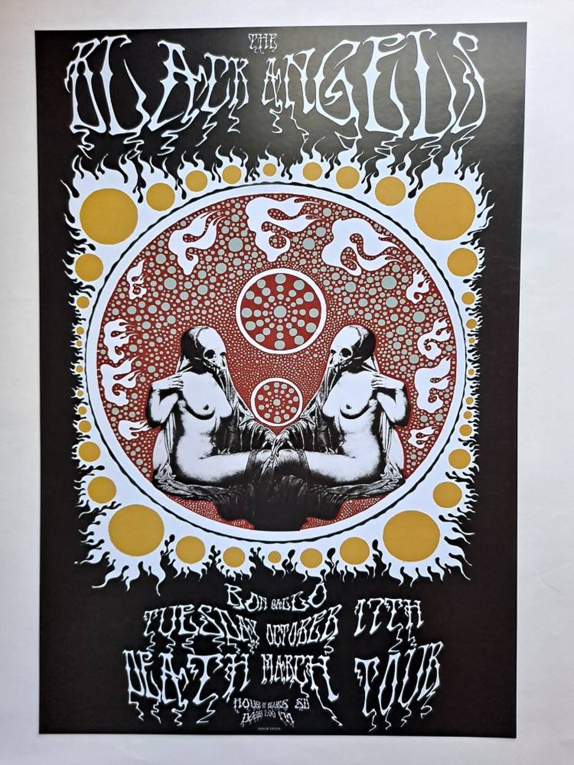 Gig Poster Concert Poster the Black Angels 13x19 Etsy