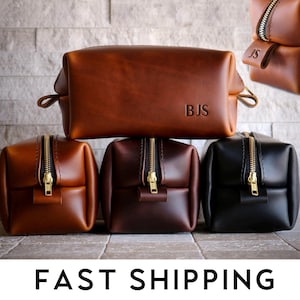 X.L Leather Dopp Kit For Men Mens Toiletry Bag Personalized Gifts For Men Fathers Day Gifts For Dad Groomsmen Gifts For Him Mens Gift