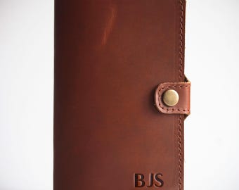 Funda para pasaporte personalizada, funda para pasaporte de cuero personalizada, billetera de cuero para pasaporte, funda para notas de campo