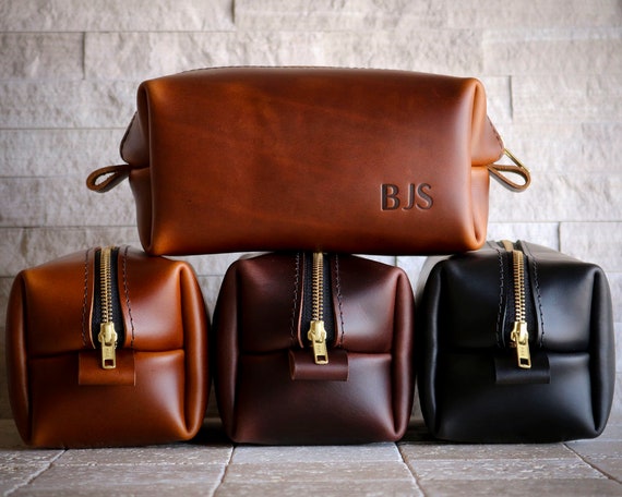 leather dopp kit