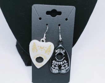 Ouija Planchette Earrings | Witchy Aesthetic | Resin Earrings | Traditional Tattoo Aesthetic | Gothic Aesthetic