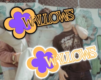 Pegatinas inspiradas en los Lakers minimalistas de Wallows / Pegatinas de la era TMTIO de la banda Wallows