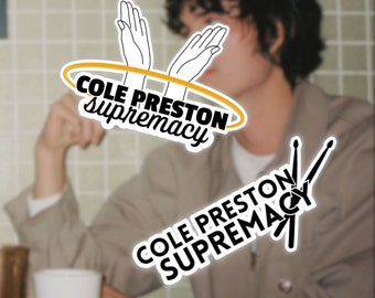 Pegatinas de supremacía de Cole Preston / Pegatinas de la banda Wallows