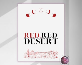 Red Desert | 5Sos | Printable Wall Art | 8 x 10in | 5 Seconds of Summer | Fan Art