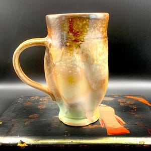 Studio Pottery Mug Stoneware Cup Hand-Thrown Mug Collectible Mug by Canadian Potter Meira Mathison