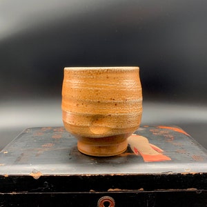 Studio Pottery Tea Cup Yunomi Handthrown by Micki Schloessingk Green Tea Cup Tea Bowl