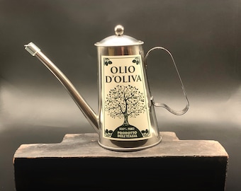 Stainless Steel Oil Drizzler Oil Jug Oil Pourer Olio D'Oliva