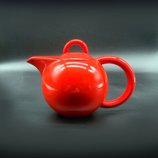 Red Small Teapot by German Ceramics Manufacturer ASA Capacity of 500ml