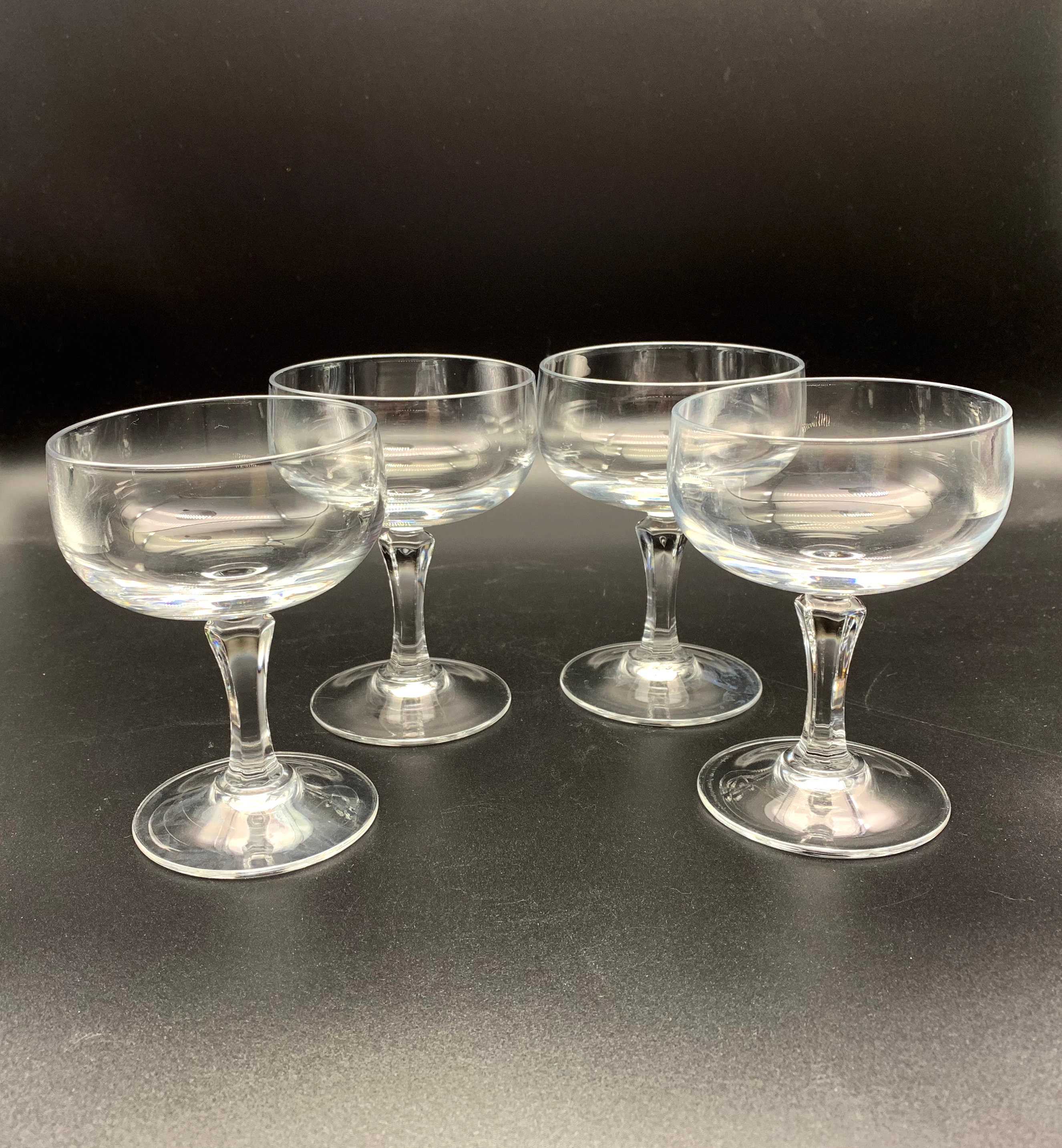 Vintage Crystal Champagne Flutes - Drinking Hobby