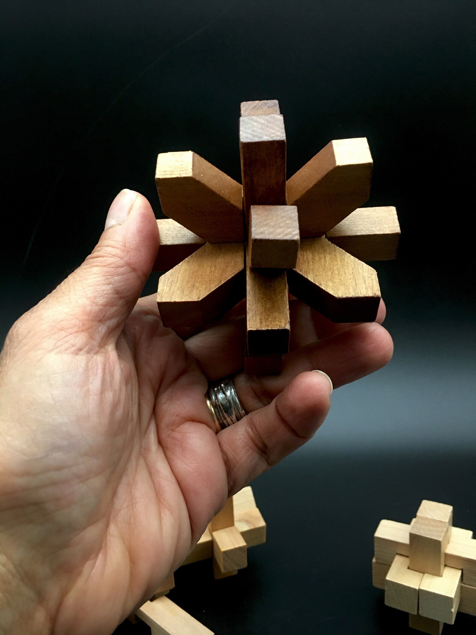 3 x Vintage Japanese Kumiki Style Wooden Puzzles Etsy