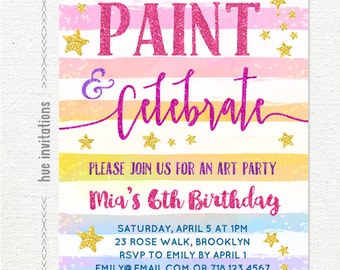 Birthday Invitations For Girls Etsy