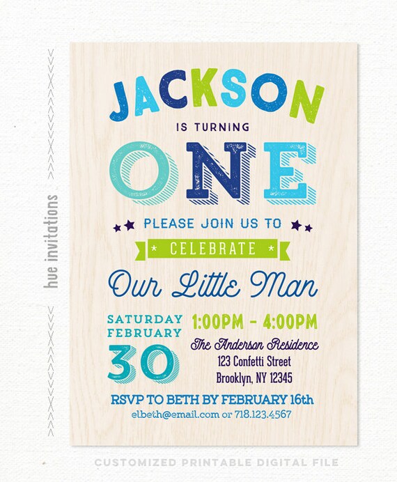 boys 1st birthday invitations printable digital birthday party invitation our little man first birthday navy blue lime green orange digital birthday invitations