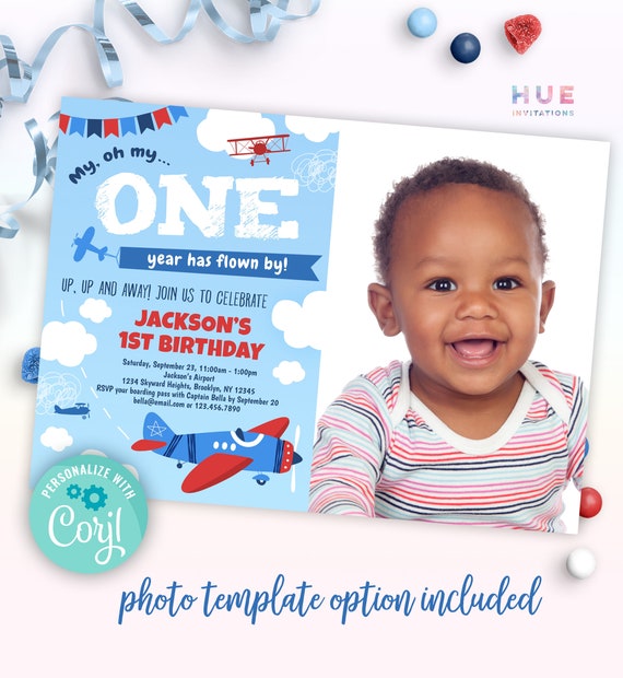1st on sale birthday invitations