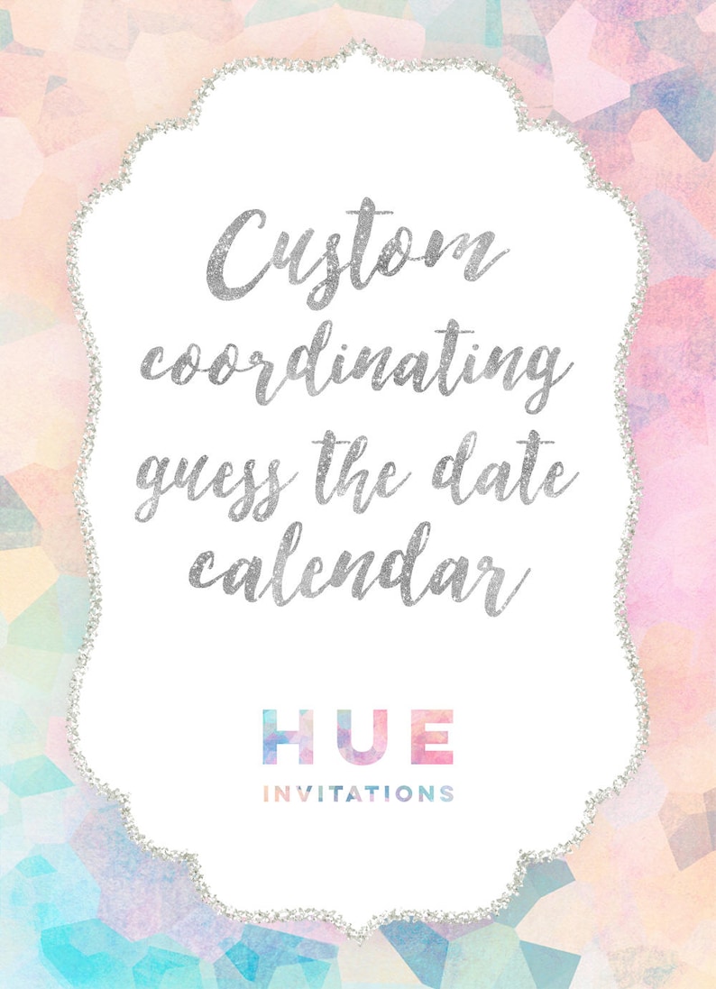 digital any size or printed 11x14 guess the due date calendar baby shower game 16x20 from hue invitations DIGITAL OR PRINTED 18x24