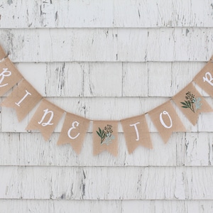 Greenery Bridal Shower Decorations, Bride to Be Burlap Banner, Rustic Bridal Shower Decor, Engagement Party Decorations, Greenery Banner