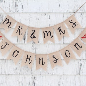 Custom Mr and Mrs Banner, Crawfish Boil Shower Decorations, Crawfish Boil Engagement Party, Coed Wedding Shower, Wedding Rehearsal Dinner