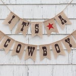 Cowboy Baby Shower Decorations Cowboy Banner Its A Cowboy Etsy