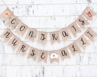 Nurse Graduation Decorations, Class of 2026, Nurse Graduation Banner, Nurse Graduation Party, Custom Graduation Banner, Rustic Graduation