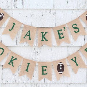 Rookie Year Birthday, Rookie Year Banner, Football Rookie Year, Football first 1st Birthday, First Down Birthday, Football Decorations image 2