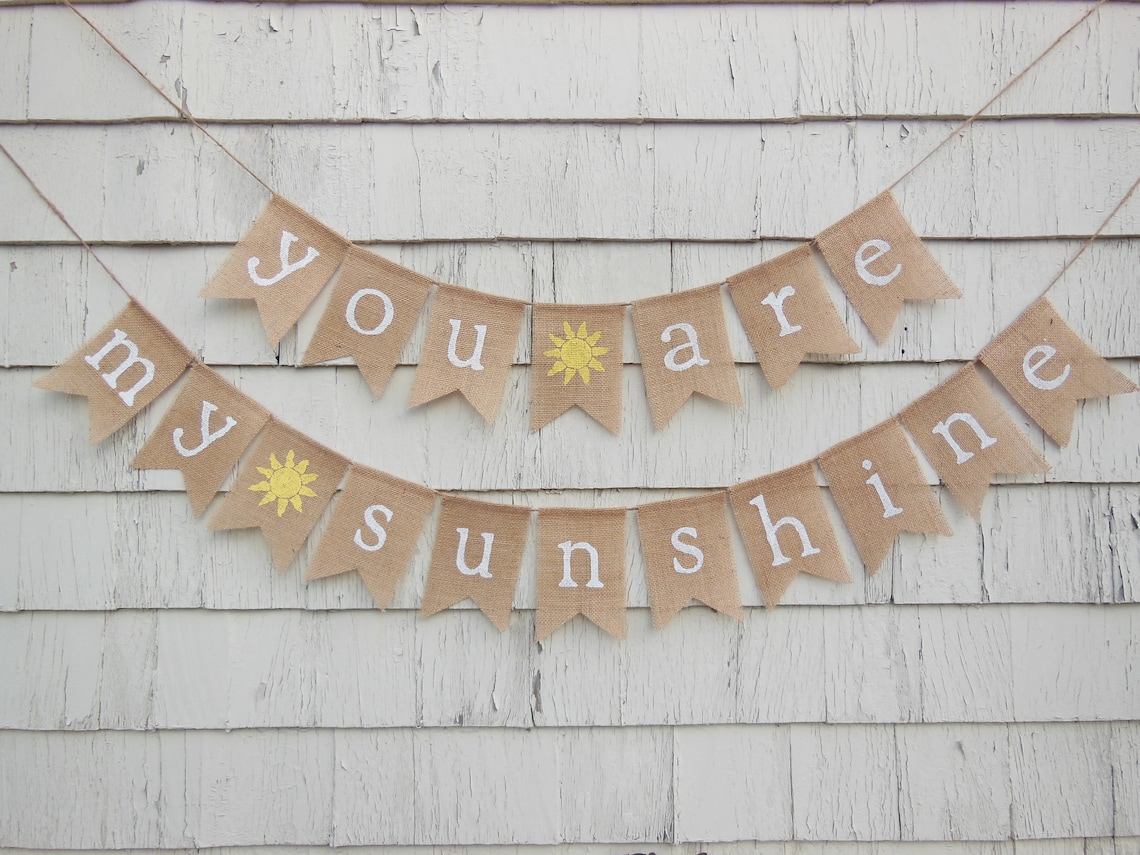 You Are My Sunshine Banner You Are My Sunshine Garland Etsy