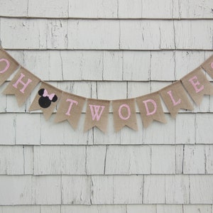 Oh Twodles Banner, Oh Twodles Birthday, 2nd Birthday Decorations, Second Birthday Banner, Girl Birthday Party, Oh Toodles Banner, Oh Toodles