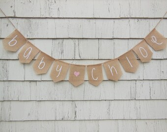 Custom Baby Banner, Baby Burlap Bunting, Baby Shower Decor, Pregnancy Announcement, Custom Burlap Banner, Personalized Baby Shower Banner
