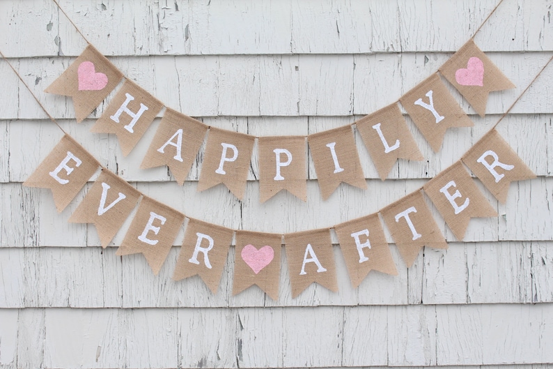 Happily Ever After Banner Happily Ever After Garland Bunting - Etsy