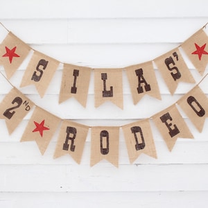 Second Rodeo Birthday, Rodeo Party Decorations, Cowboy Birthday Banner, This Ain’t My First Rodeo It’s My Second, Custom Birthday Banner