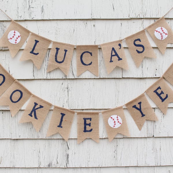 Rookie Year Birthday, Rookie Year Banner, Baseball Rookie Year, Baseball first 1st Birthday, Vintage Baseball Birthday, Baseball Decorations