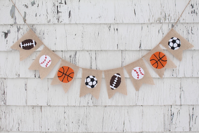 Sports Nursery Decorations, Sports Birthday Party Decor, All Star Birthday Party, All Star Baby Shower Decor, Sports Baby Shower Decorations afbeelding 2