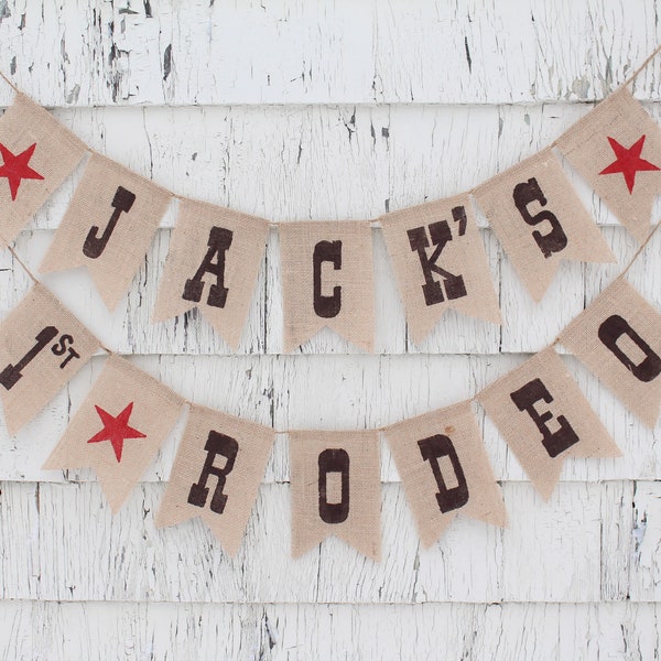 First Rodeo Birthday, Rodeo Party Decorations, Cowboy First 1st Birthday Banner, My 1st Rodeo Birthday, Custom Cowboy Birthday Banner