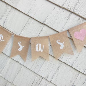 Mimosas Banner, Mimosas Bar Sign, Mimosas Bar Bunting Garland, Drinks Sign, Mimosas Bar Decor, Wedding Bridal Shower Decor, Burlap Banner image 6