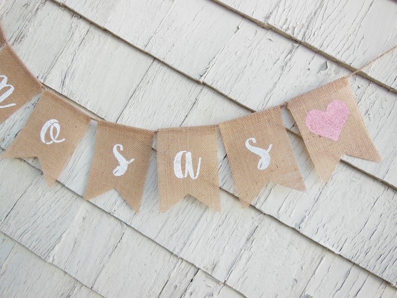 Mimosas Banner, Mimosas Bar Sign, Mimosas Bar Bunting Garland, Drinks Sign, Mimosas Bar Decor, Wedding Bridal Shower Decor, Burlap Banner image 6